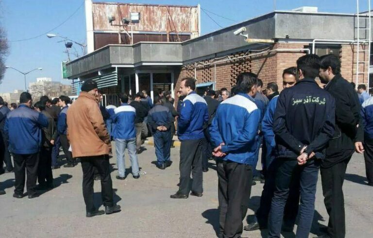 مانگرتنی كرێكارانی كارخانه‌ی ماشین‌سازی له‌ ته‌ورێز