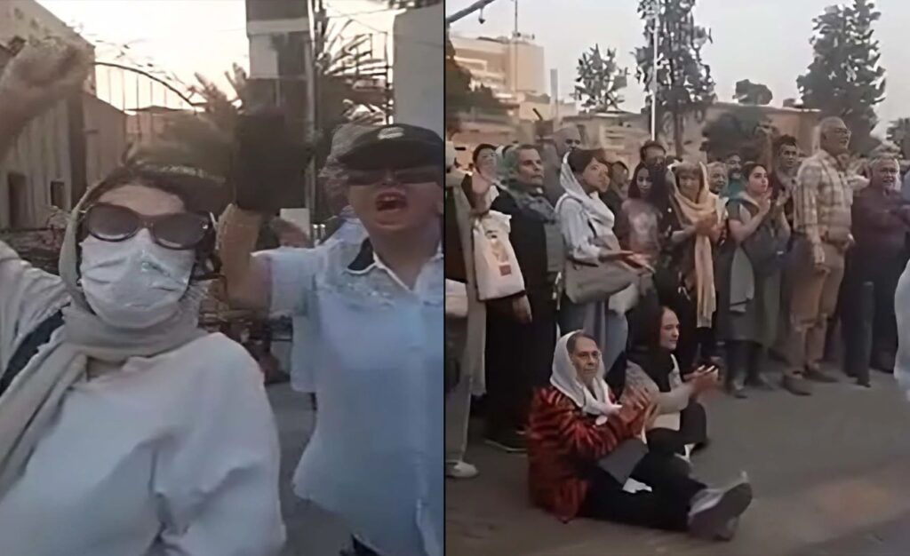 خۆپێشاندانی خه‌ڵكی شاری شیراز دژ به‌ ناكارامه‌یی ڕژیم