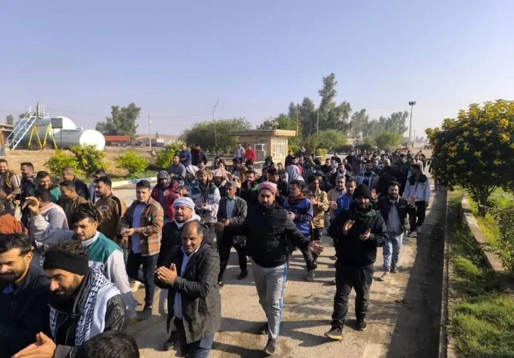 بهردهوامی مانگرتنی كرێكارانی شیركهتی نهیشهكری میان ئابی كهرخه