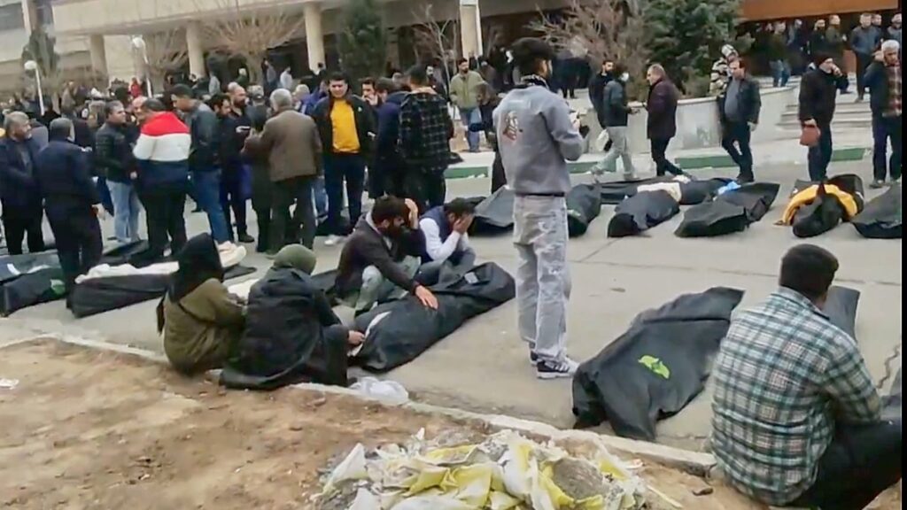 به‌دیل گرتنی ته‌رمی ژنانی گیانبه‌ختكردوو له‌ ڕه‌وتی ناڕه‌زایه‌تییه‌كانی مانگی ڕابردوودا