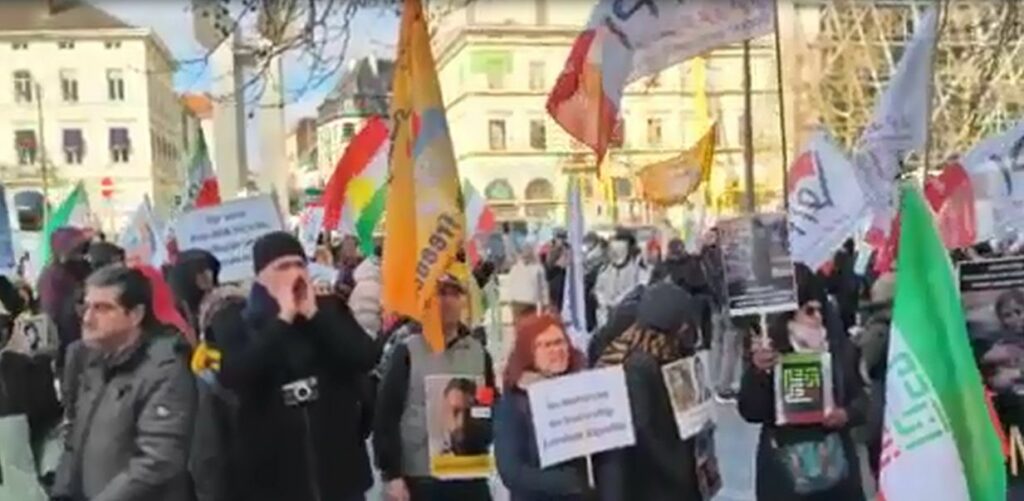 به‌ڕێوه‌چوونی ئاکسیۆنی دژ بە دیکتاتۆری ڕژیمی کۆماری ئیسلامی له‌ بروکسلی بلژیک
