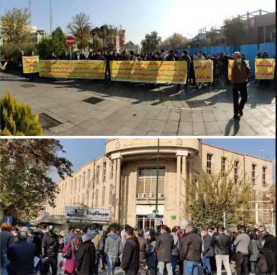 تداوم گردهمایی اعتراضی مالباختگان شرکت آمیتیس