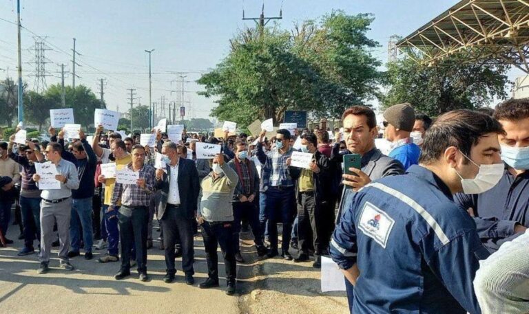 ادامه اعتراض‌های کارگران پیمانی صنعت نفت در پارس جنوبی