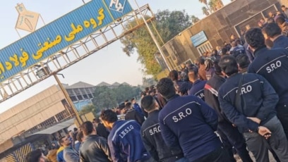 ششمین روز اعتصاب کارگران گروه ملی فولاد ایران