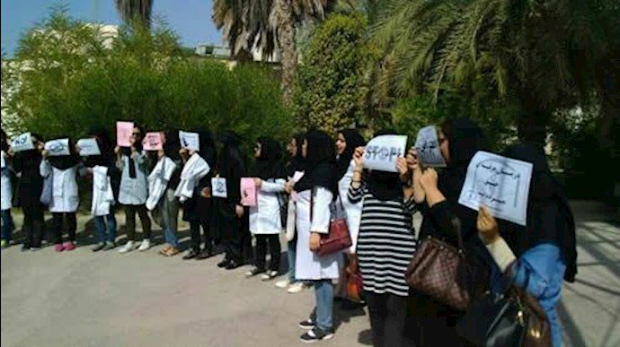 اعتراض پرسنل بیمارستان کهنوج در جیرفت