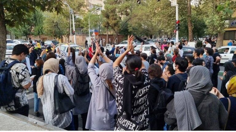 تجمع اعتراضی دانشجویان دانشگاه تهران