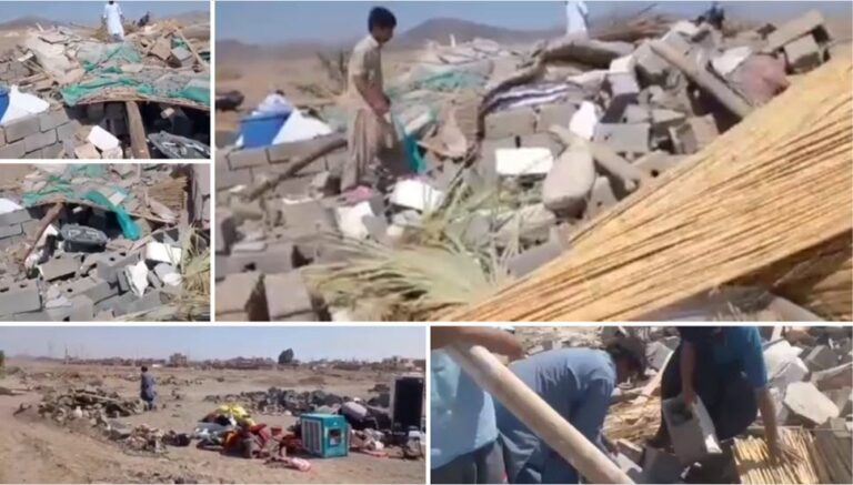 تخریب منازل شهروندان بلوچستان در “منزل آب” زاهدان