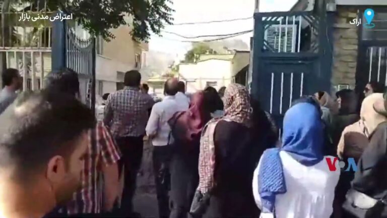 تجمع و تحصن متقاضیان مسکن ملی در اراک