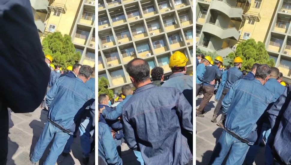 تجمع اعتراضی کارگران ذوب‌آهن اصفهان
