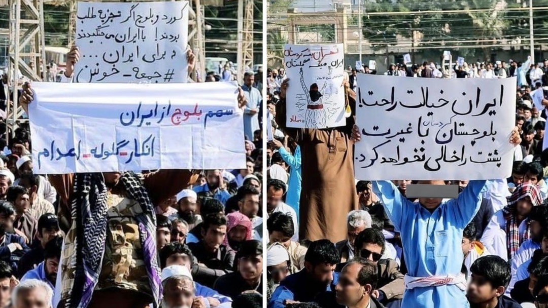 تجمع اعتراضی گسترده شهروندان در سیستان و بلوچستان